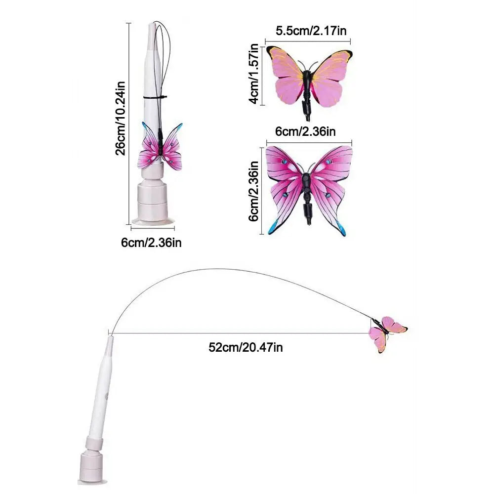 Switchable Butterfly Pattern Cat Teasing - ProPawPet.com