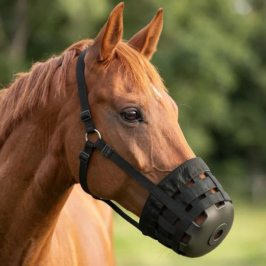 Horse Grazing Muzzle with Halte Soft Rubber - ProPawPet.com