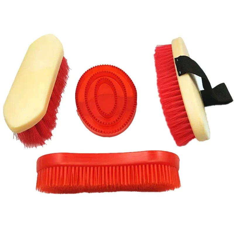 Equestrian Horse Grooming Brush Set – 2 Colors