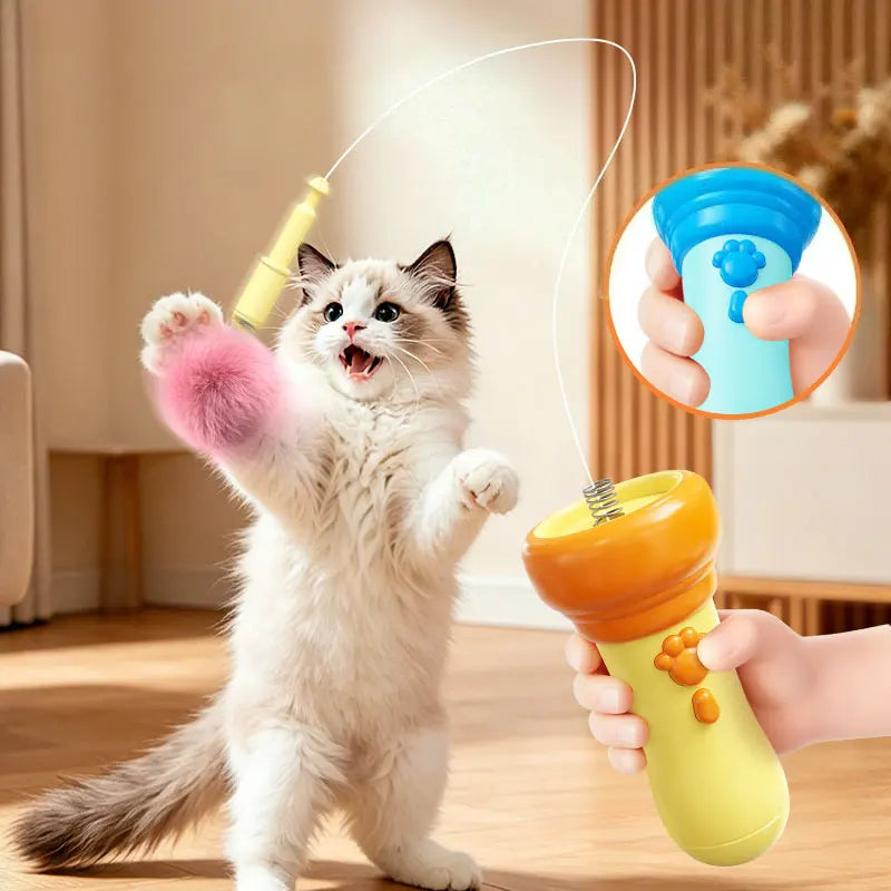 One‑Key Launch Electric Cat Teaser Toy - ProPawPet.com