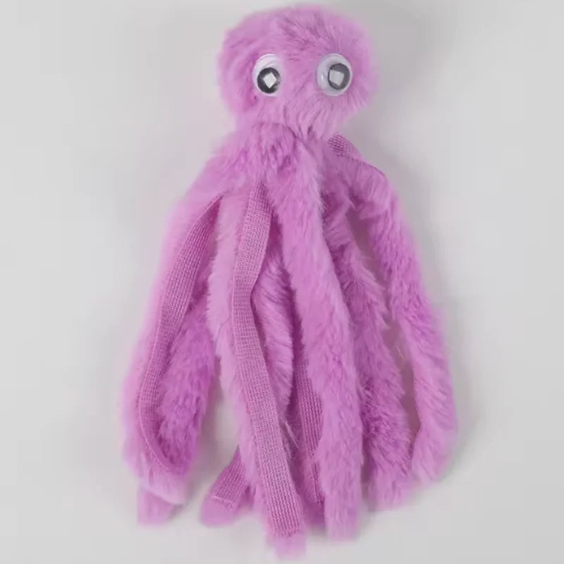 Interactive Octopus Plush Cat Plaything Bite Resistant Cute Pet