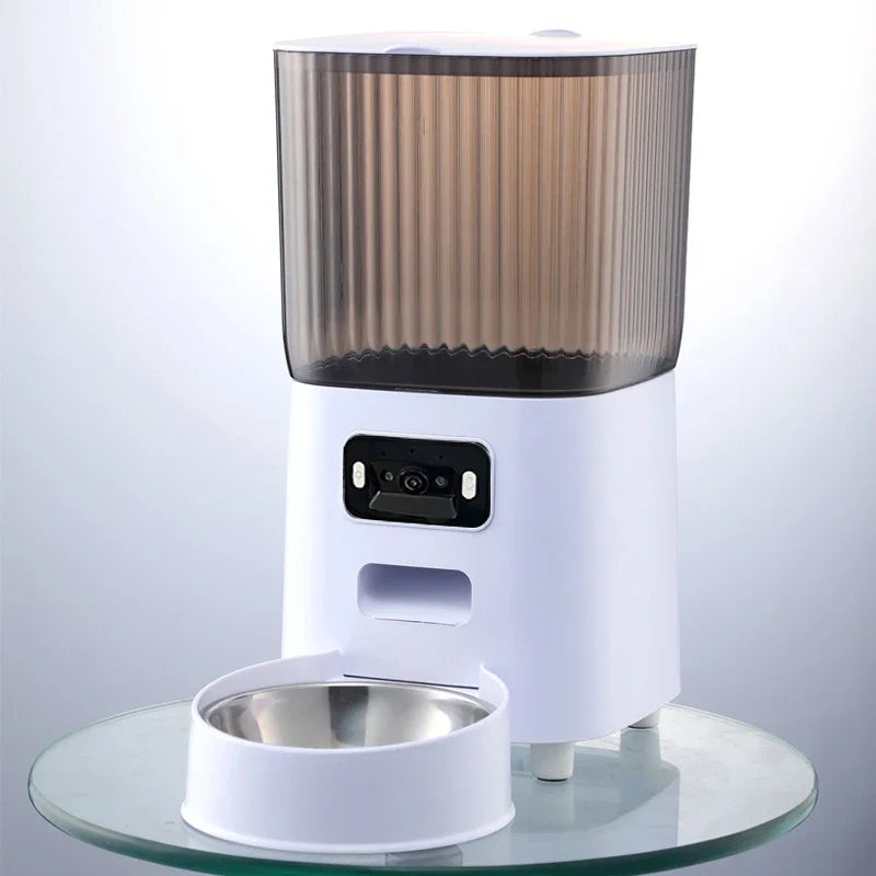 5l Double Bowls Smart Automatic Cat Food Feeder
