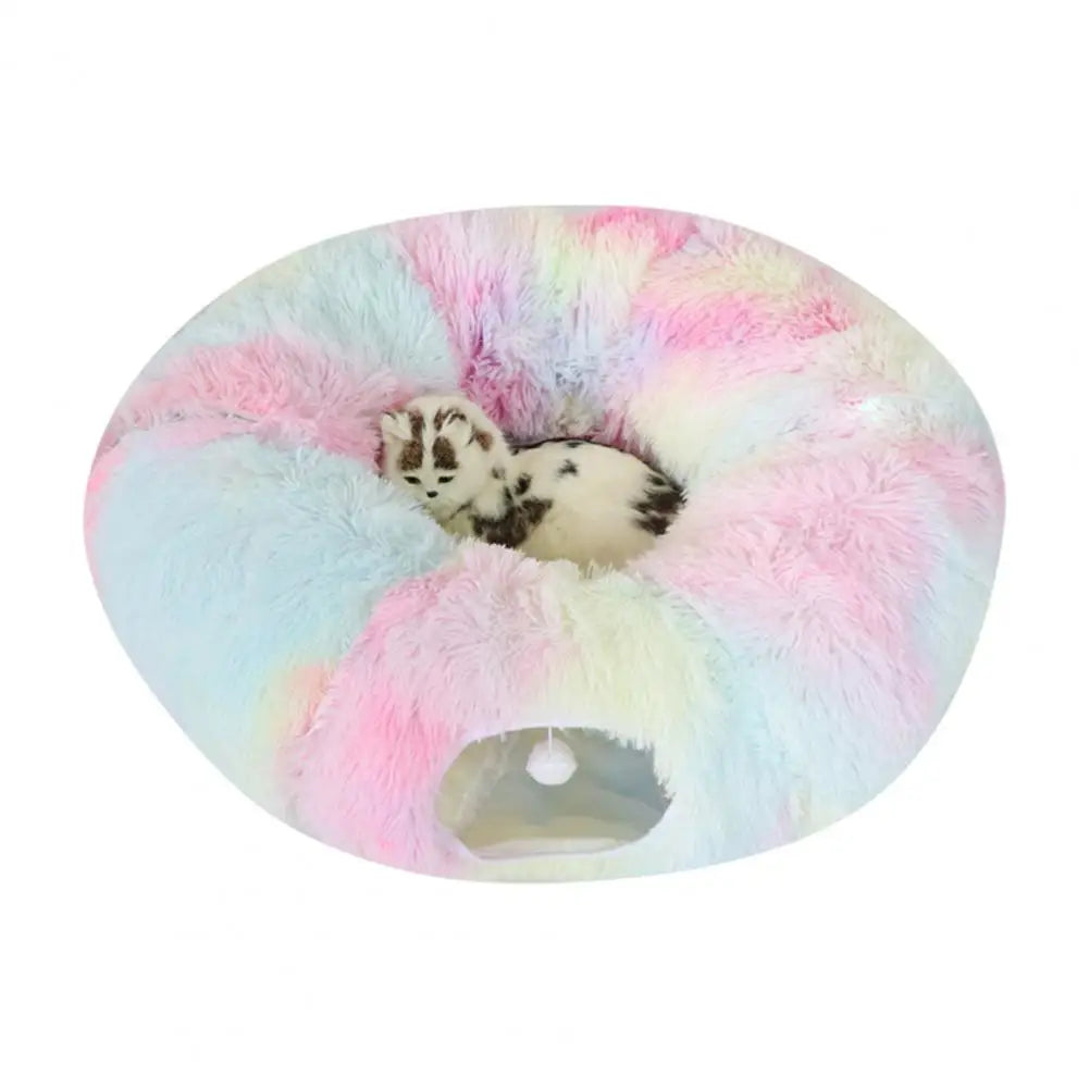 Plush Washable Cat Tunnel – 8 Colors