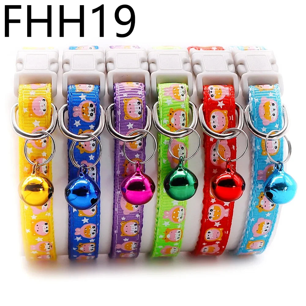 12Pcs Collars Cute with Bells Pet Necklace - ProPawPet.com