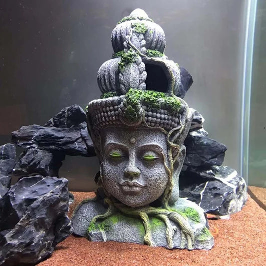 Resin Guanyin Bodhisattva Statue Fish Tank - ProPawPet.com