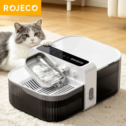 ROJECO 3.5L Wireless Pet Water Fountain Cat - ProPawPet.com