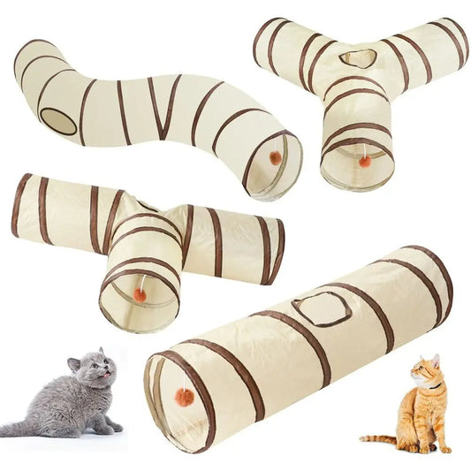 Polyester+Steel Wire Cat Tunnel Tube - ProPawPet.com