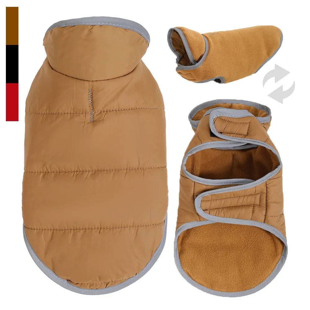 Reversible Dog Coat For Winter Fleece Warm - ProPawPet.com