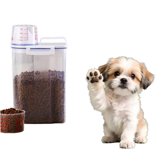 1.5kg/2kg dog food storage bucket, household - ProPawPet.com