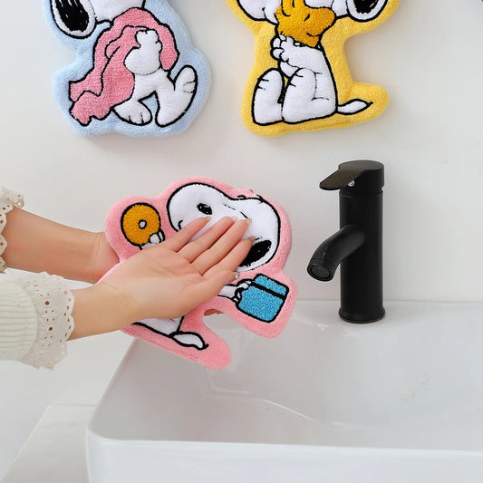 1/4 Pcs Snoopys Hand Towel Coral Velvet - ProPawPet.com