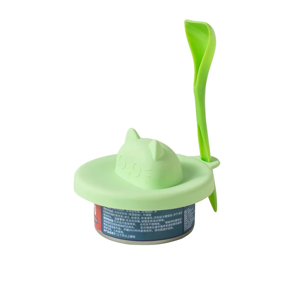 Cat Shaped Silicone Pet Can Lid, Reusable Airtight Food Cover – Cat Supplies