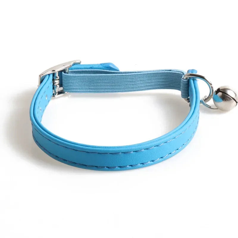 Macaron Color Cute Cat Collar, Elastic Webbing Collar