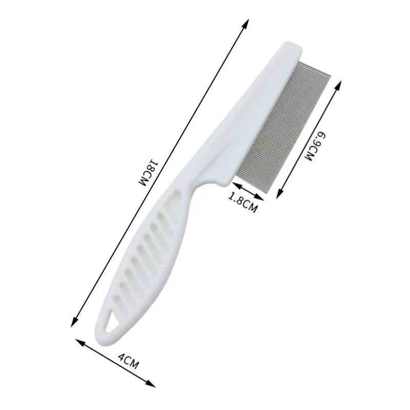 Stainless Steel Flea Grooming Comb Dog & Cat Hair Removal Brush – Dog Supplies