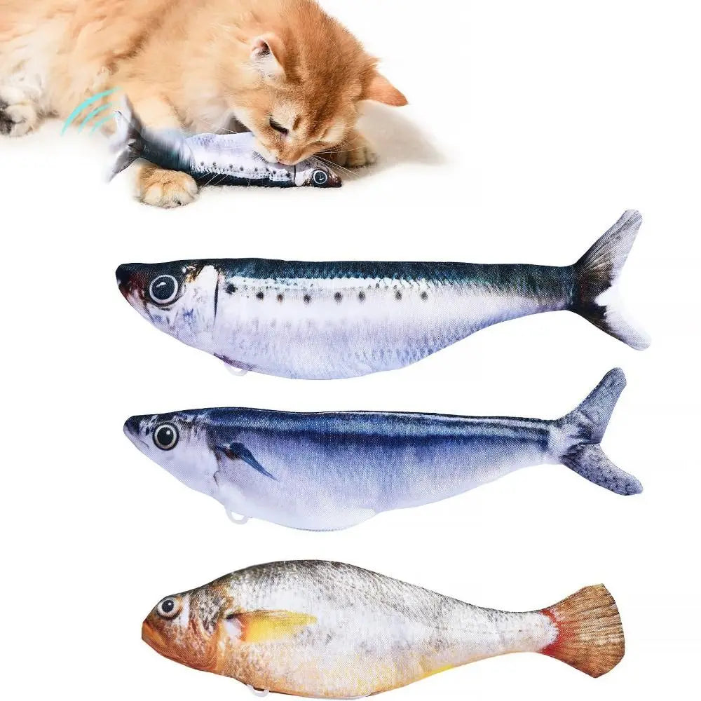 1/3Pcs Wagging Tail Electric Simulation Fish - ProPawPet.com