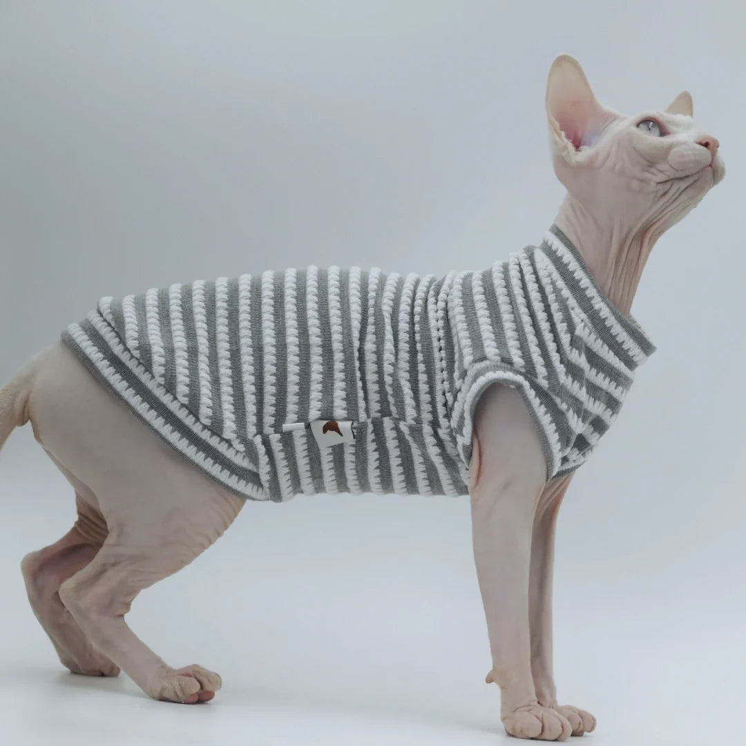 Cooling Duomasumi Summer Cat Vest for Hairless Breeds Stretch Cotton – photo 6
