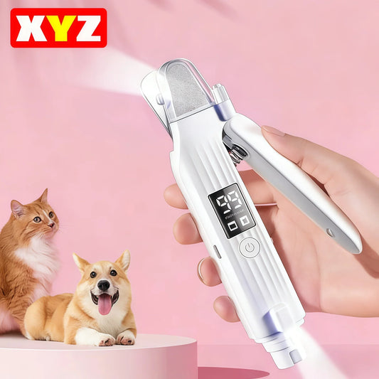 2 in 1 Electric Pet Nail Trimmer with LED - ProPawPet.com