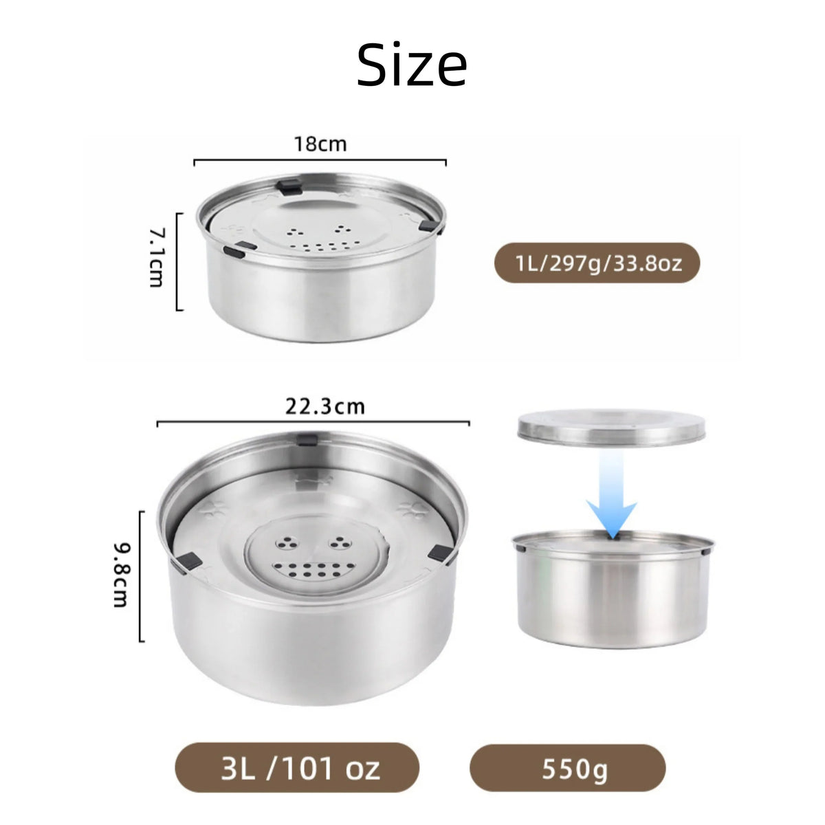 304 Stainless Steel Anti-Slip Floating Pet - ProPawPet.com