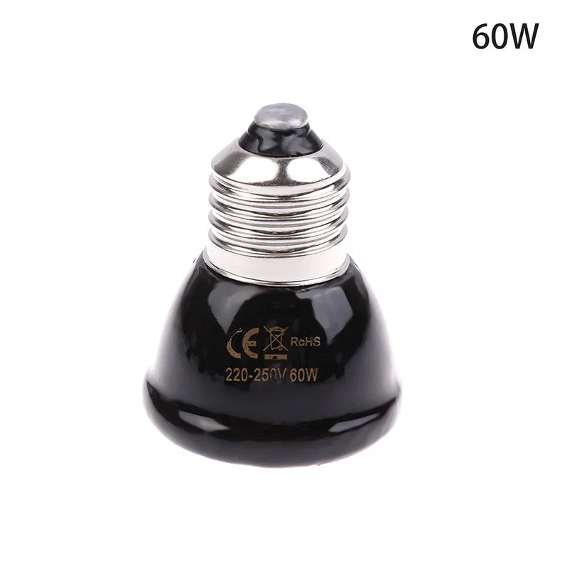 220-240v Far Infrared Heating Lamp Black Ceramic E27 Pet – Reptile Supplies