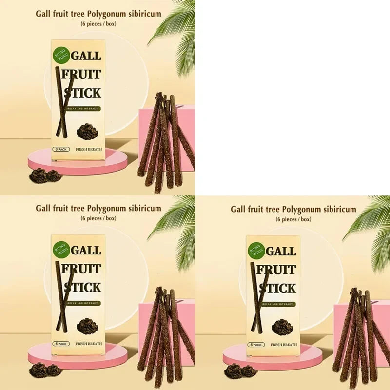 6- Natural Matatabi Cat Stick Mint Caught Bite Excited Rods – 11 Colors