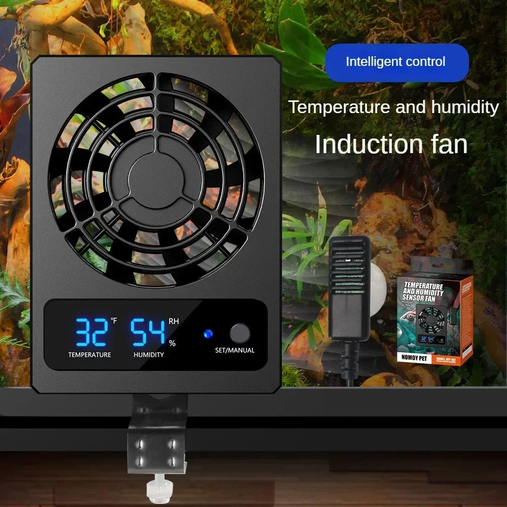 Reptile Enclosure Smart Cooling Fan with LED - ProPawPet.com