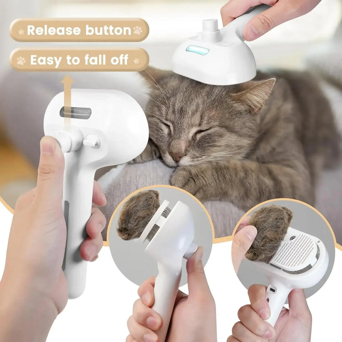 3-in-1 Dog Hair Brush Cat Hair Brush - ProPawPet.com