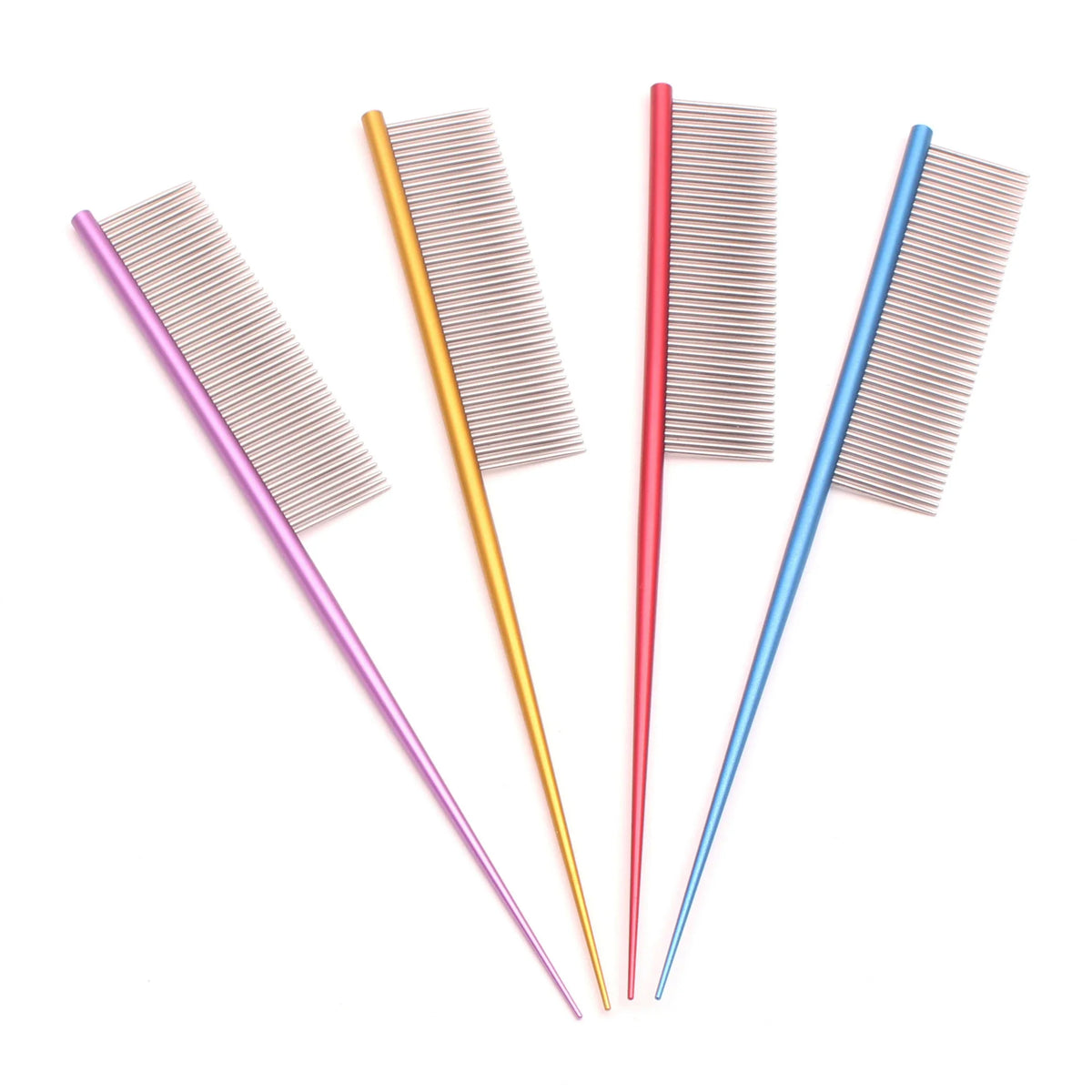 Puppy Grooming Comb Aluminum Handle Pink - ProPawPet.com