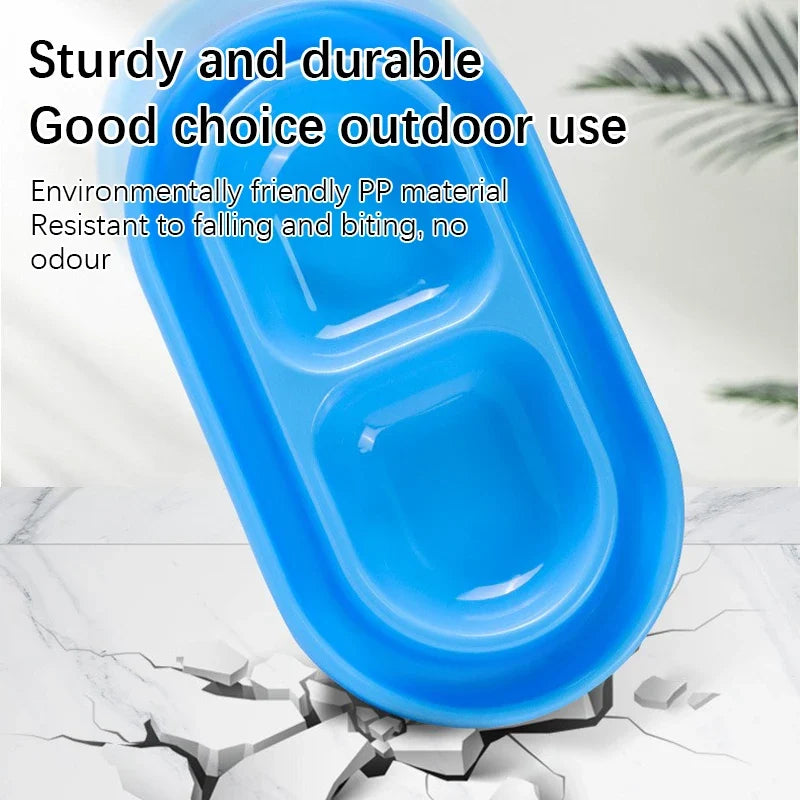Pet Double Rice Bowl Sturdy Durable Ant - ProPawPet.com