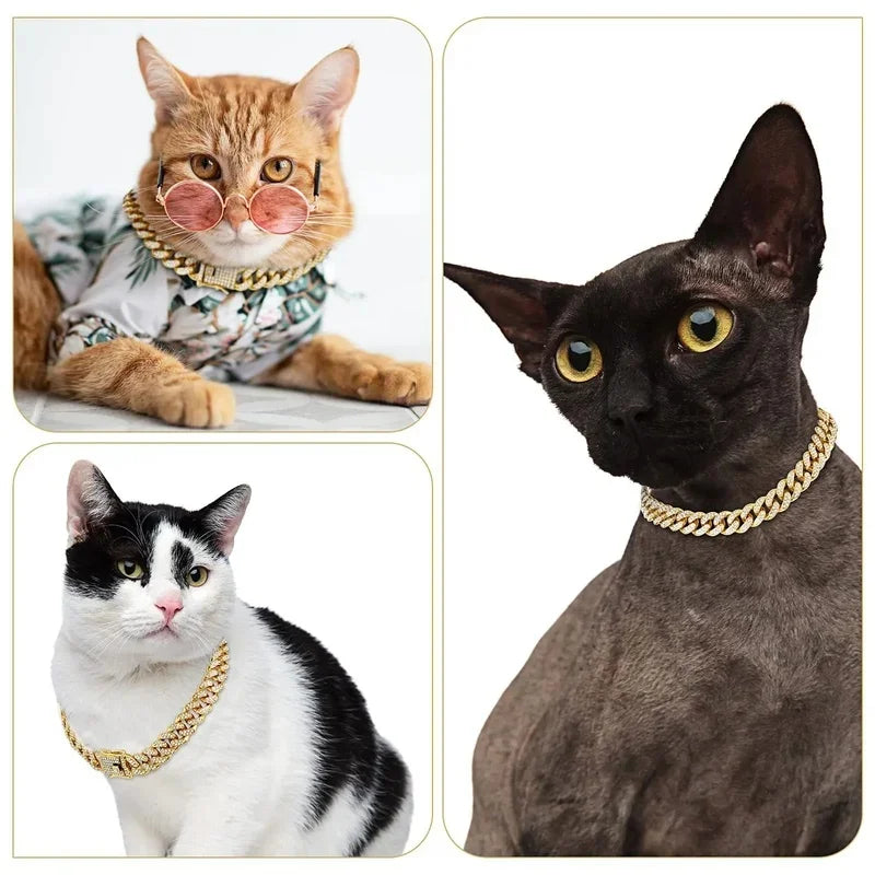1-3pcs Dog Chain Diamond Dog Collar Walking - ProPawPet.com