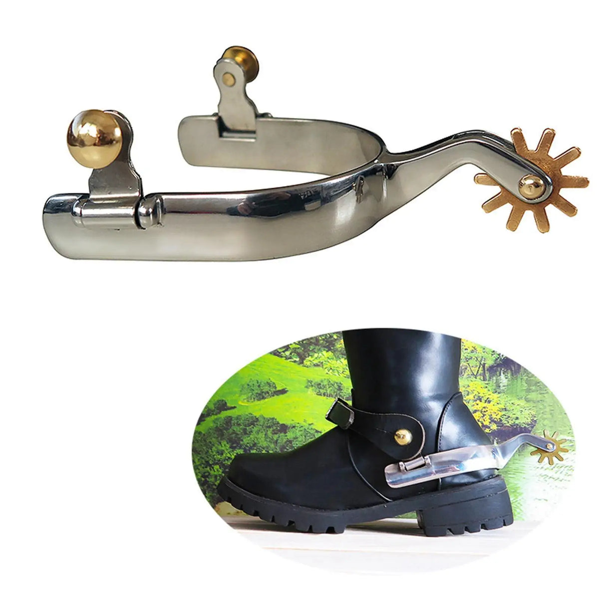 2x Horse Spurs Anti Rust Western Style Spur - ProPawPet.com