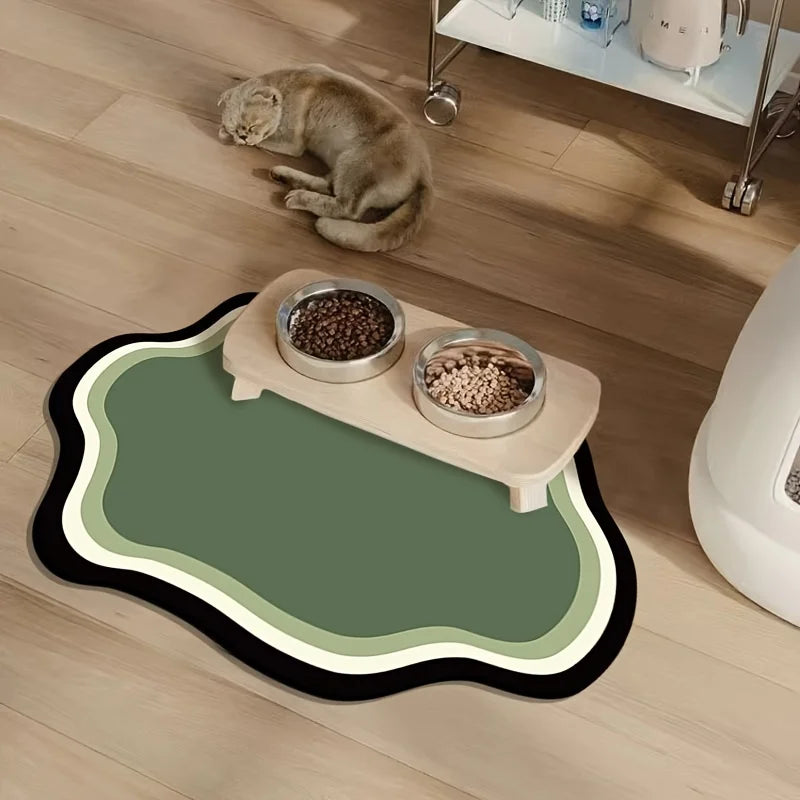 Absorbent Pet Feeding Pad, Non-Slip