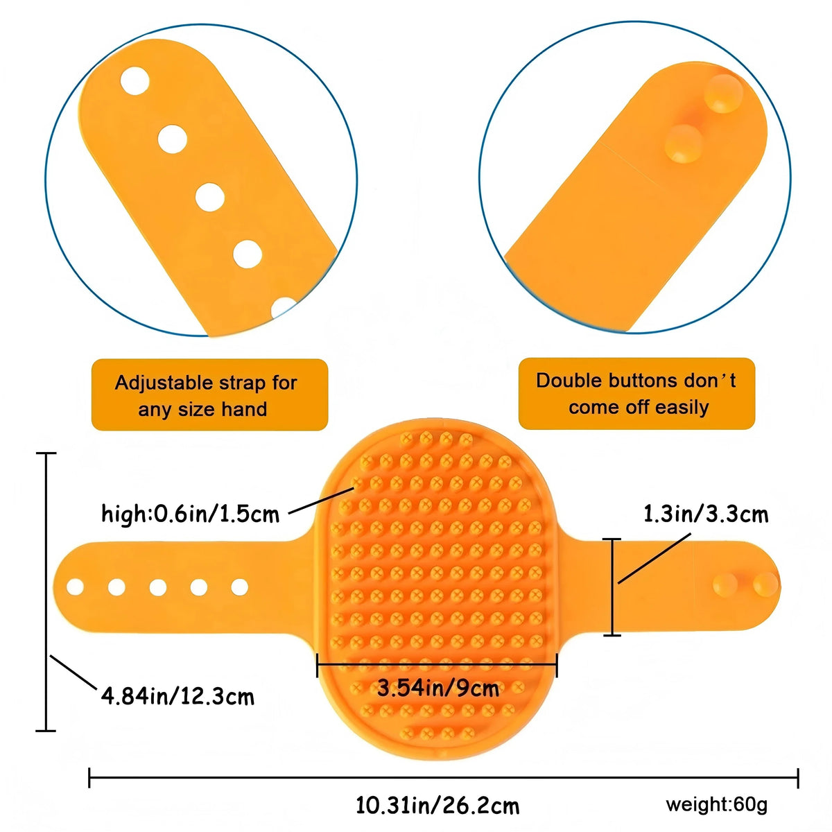 Dog Bath Brush Pet Grooming Shedding - ProPawPet.com