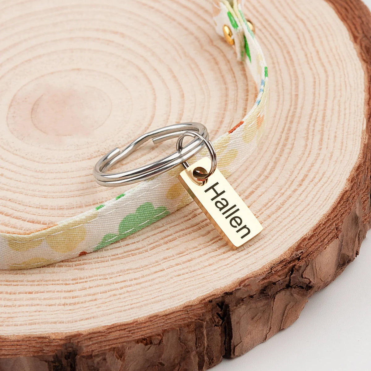 Tiny Cat Tag Mini Dog Name ID Small Hanging Custom Rectangle – 4 Colors