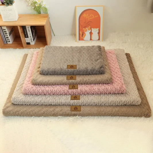 Winter Dog Crate Bed,Plush Faux Fur - ProPawPet.com