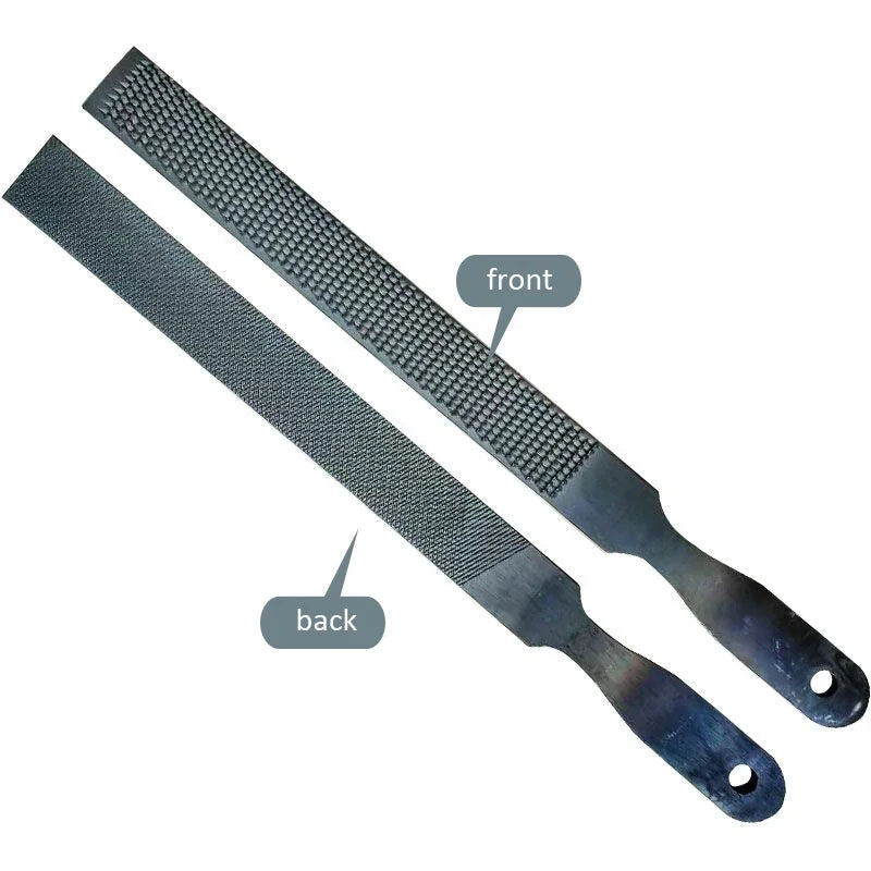 Wood Horseshoe File Anti-slip Handle Double Side Carbon Steel Hoof