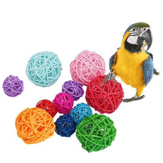 Pet Bird Toys Chewing Toys Bird Rattan Ball - ProPawPet.com