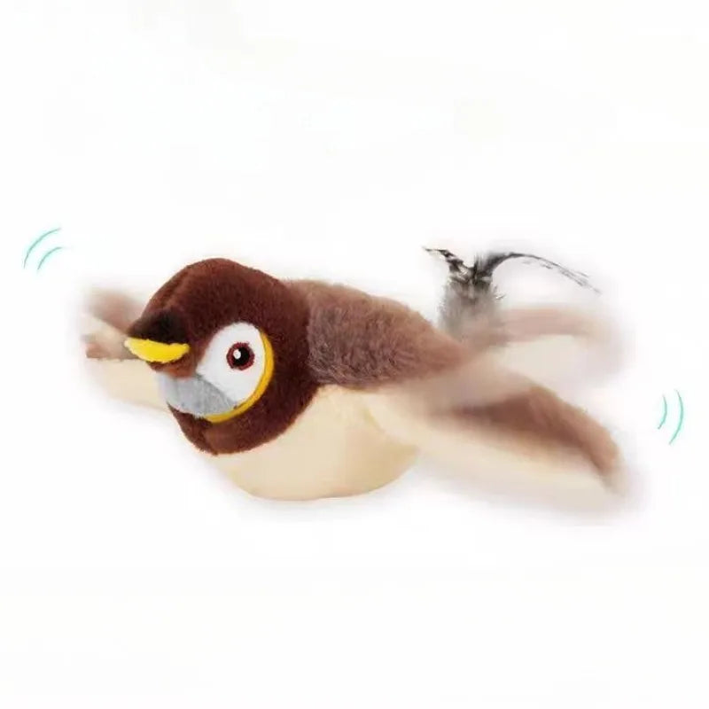 Plush Simulated Bird Cat Plaything, Rechargeable