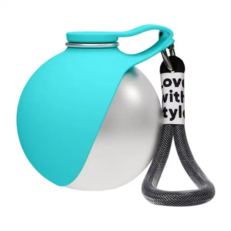 Pet Stainless Steel Foldable Spherical Water Bottle – 2 Colors