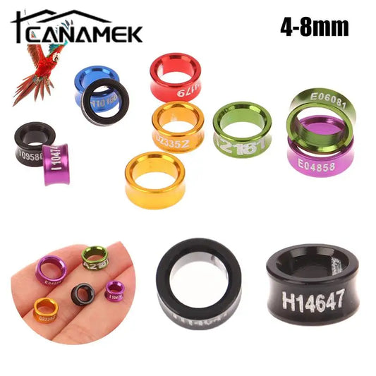 10Pcs 4/5/6/7/8mm Parrot Leg Rings Pigeon - ProPawPet.com