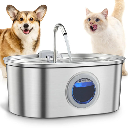 3.2L Stainless Steel Cat Water Dispenser - ProPawPet.com