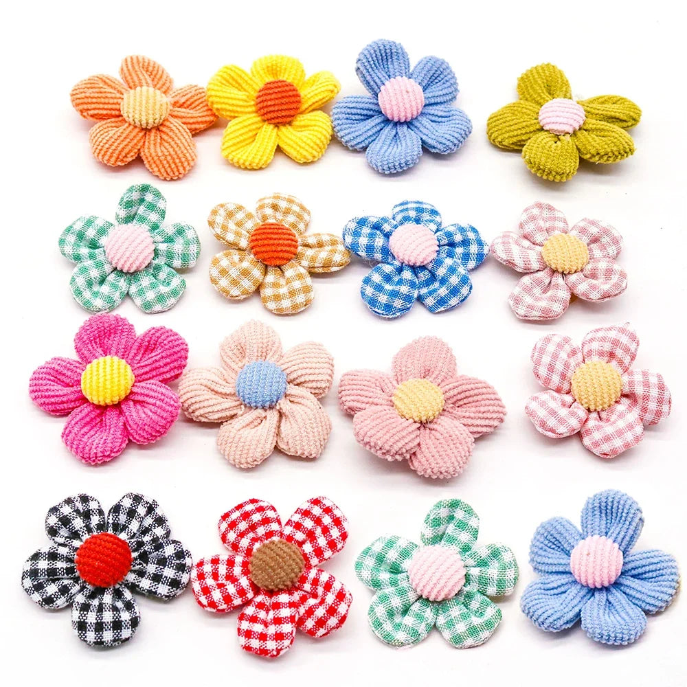 10/20pcs Flower Shape Dog Hair Bows Dog Bow - ProPawPet.com