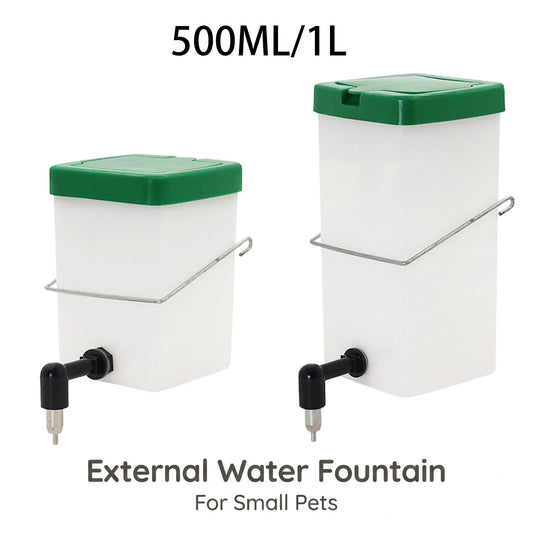 500ML/1L Pet Water Dispenser Hanging Cage - ProPawPet.com