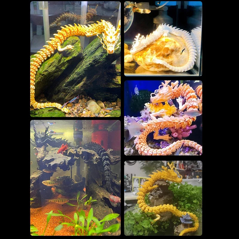 Laser Holographic 3D Printed Dragon Aquarium - ProPawPet.com