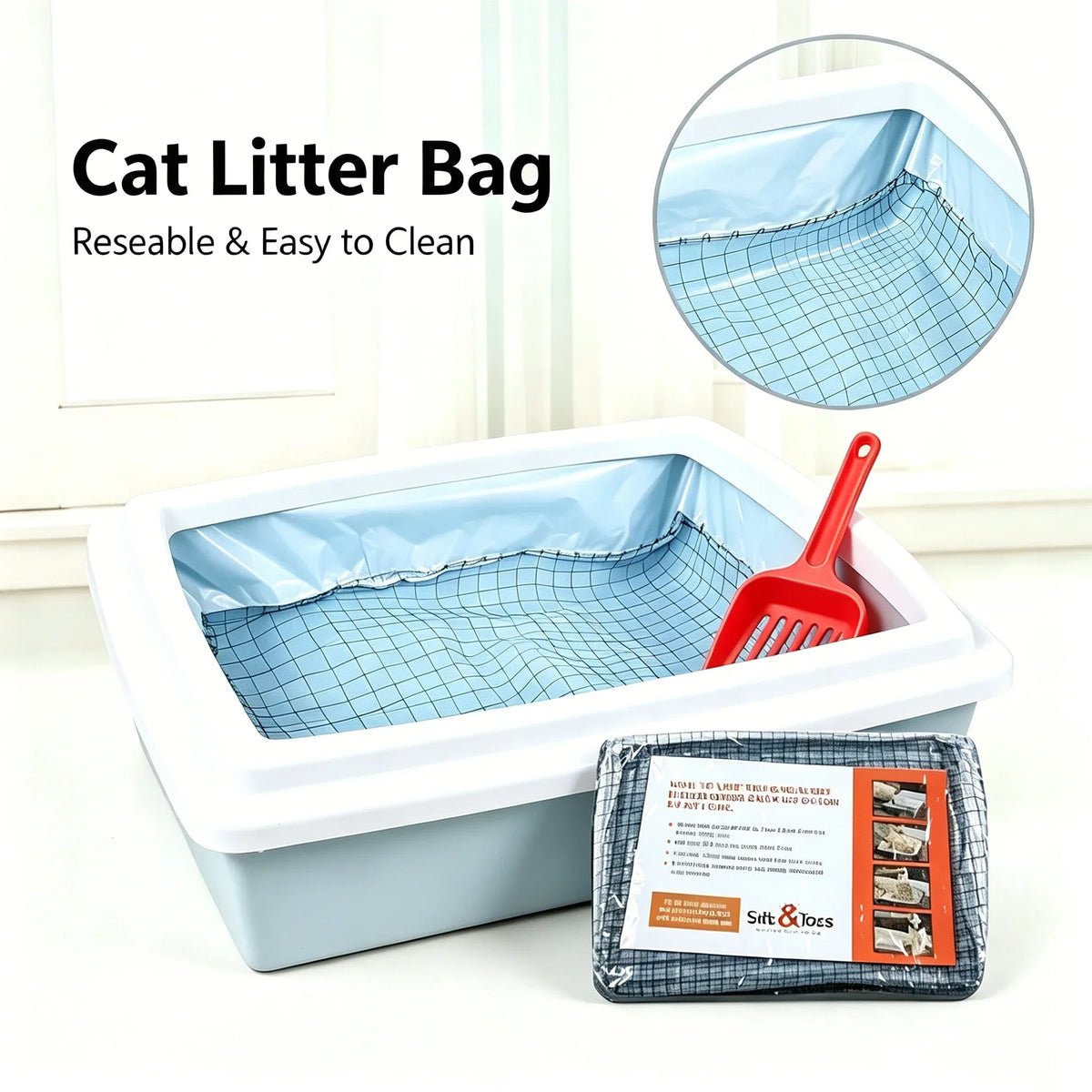 10pcs Reusable Cat Feces Filter Hands Free - ProPawPet.com