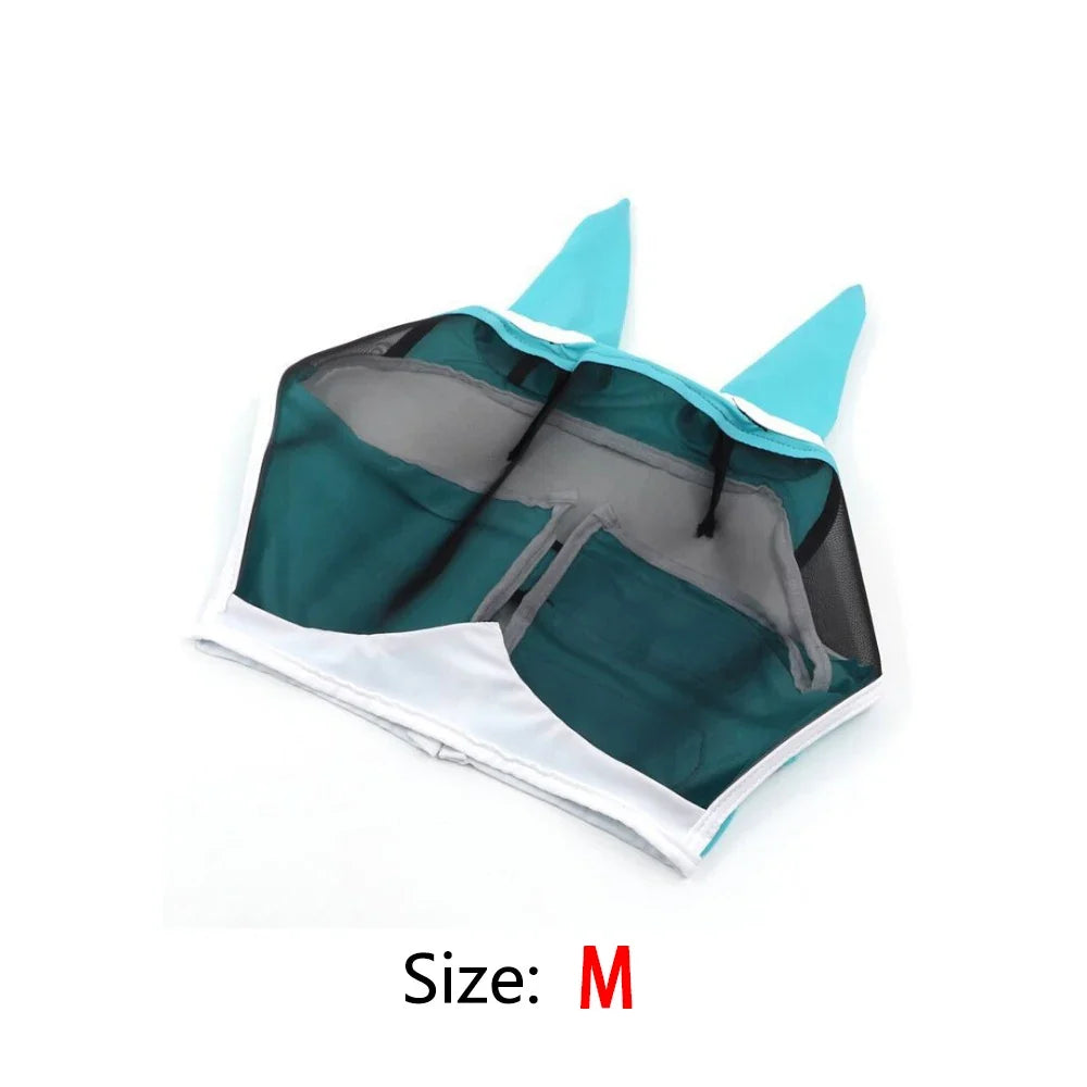 Multi-size Breathable Horse Mask Anti Mosquito Hood – 6 Colors
