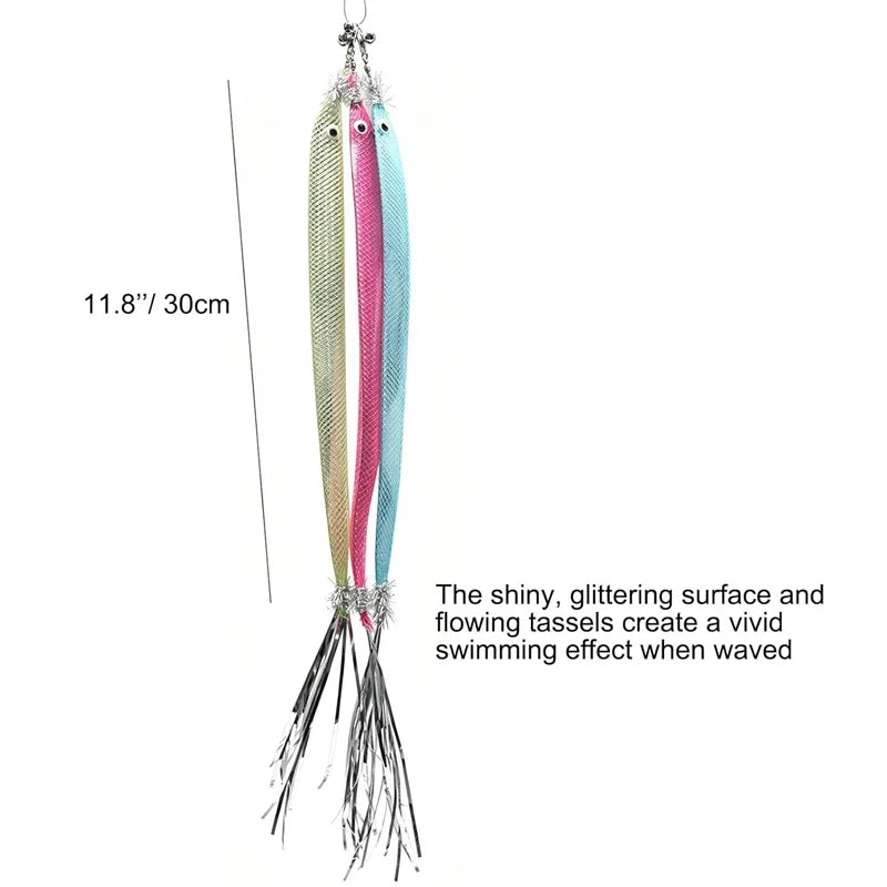 Simulation Glitter Beltfish Cat Toy - ProPawPet.com