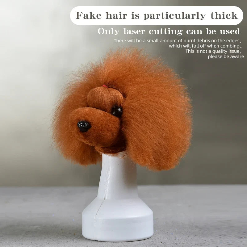 Teddy Pet Simulated Head Hair Fake Dog Head - ProPawPet.com
