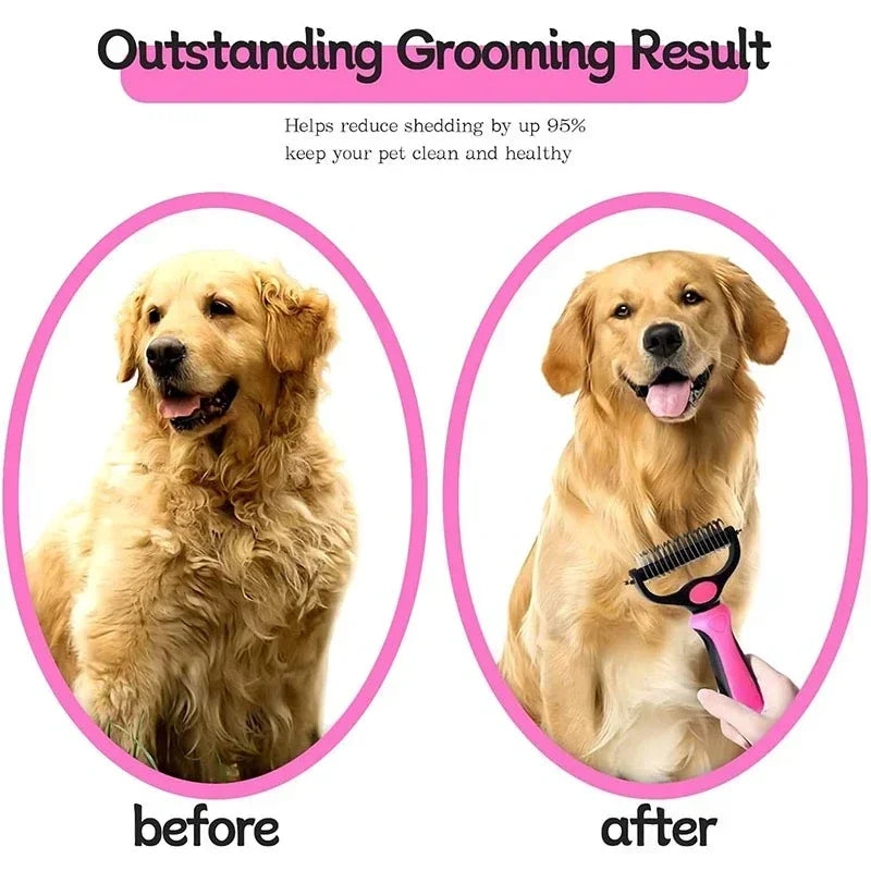 Professional Pet Deshedding Brush Dog Hair - ProPawPet.com