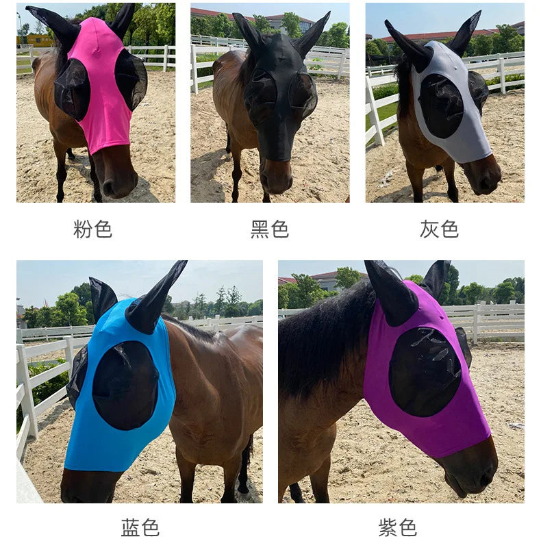 Somenie New Breathable Horse Fly Mask Anti - ProPawPet.com