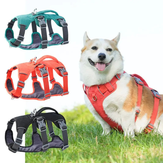 Reflective Vest Dog Harness With Handle - ProPawPet.com