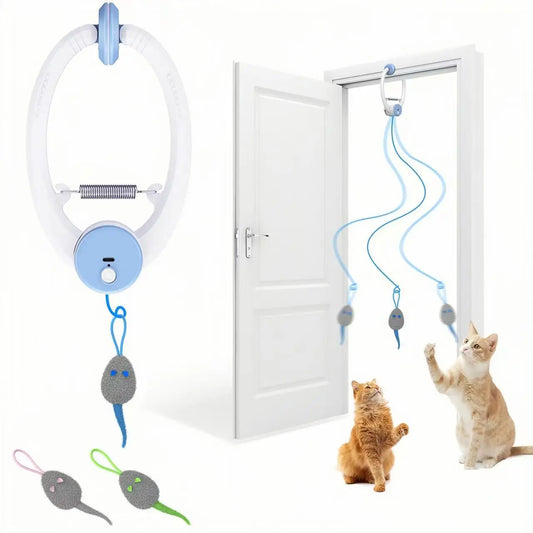 Door Hanging Auto-Rebound Cat Toy, - ProPawPet.com